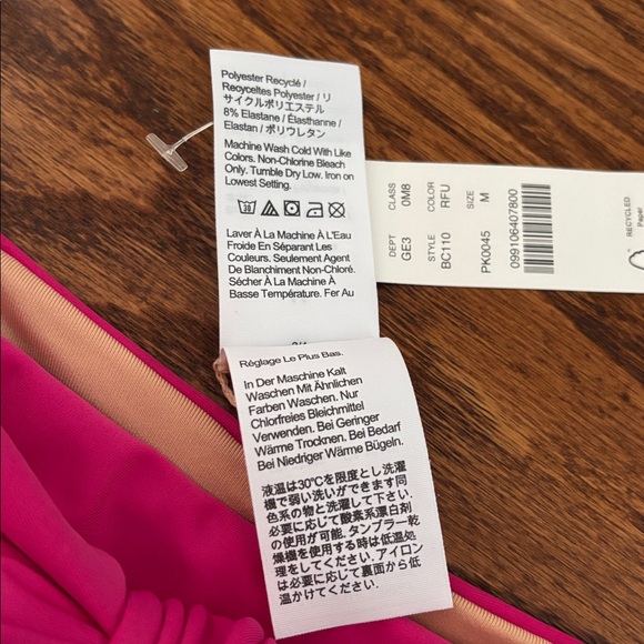 J.Crew Tie high-rise tie bikini bottom Radiant Fuchsia Medium - Picture 10 of 12